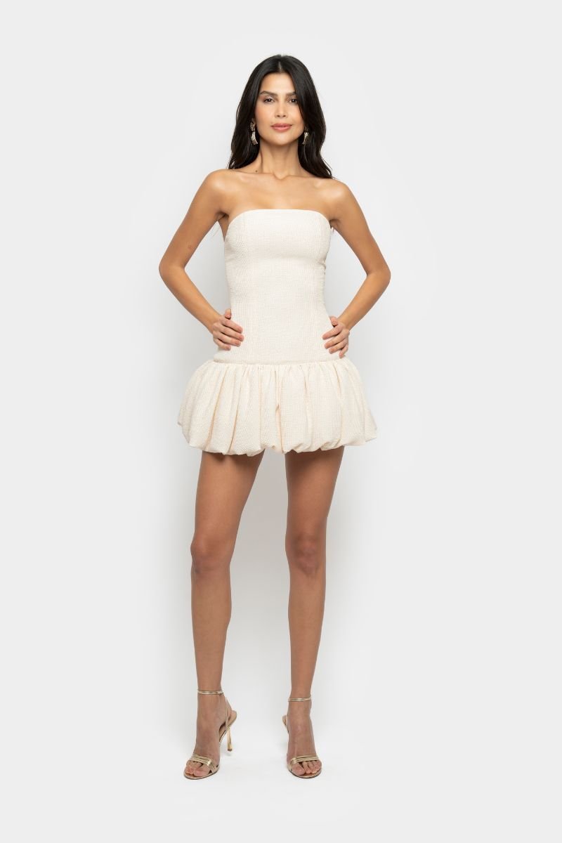 OPHELIA DRESS IN ECRU