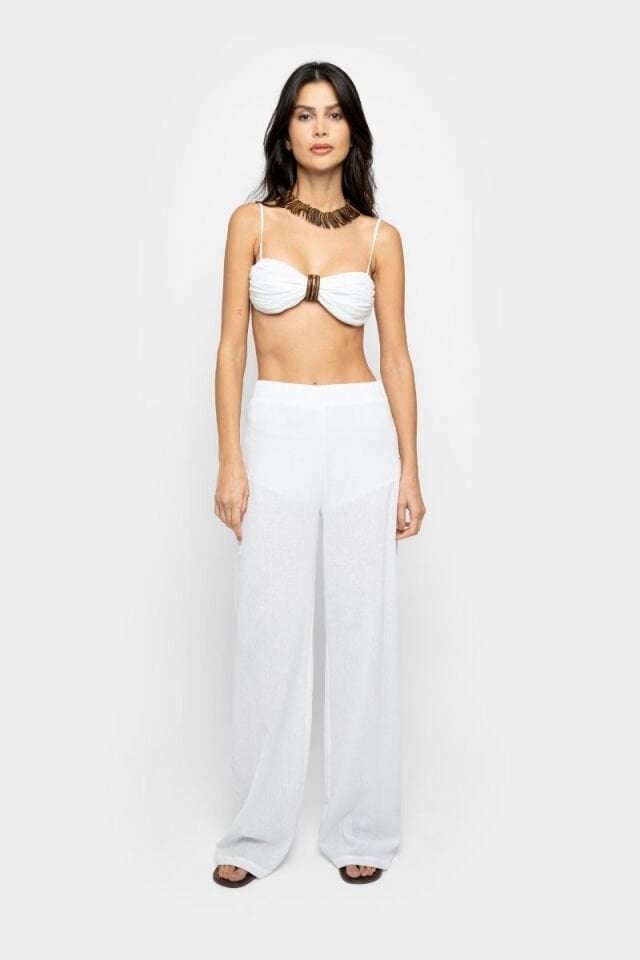 SEZANE PANTS IN WHITE