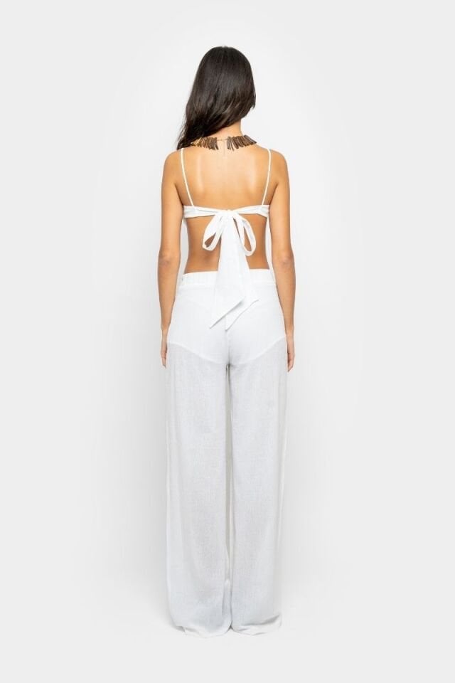 SEZANE PANTS IN WHITE