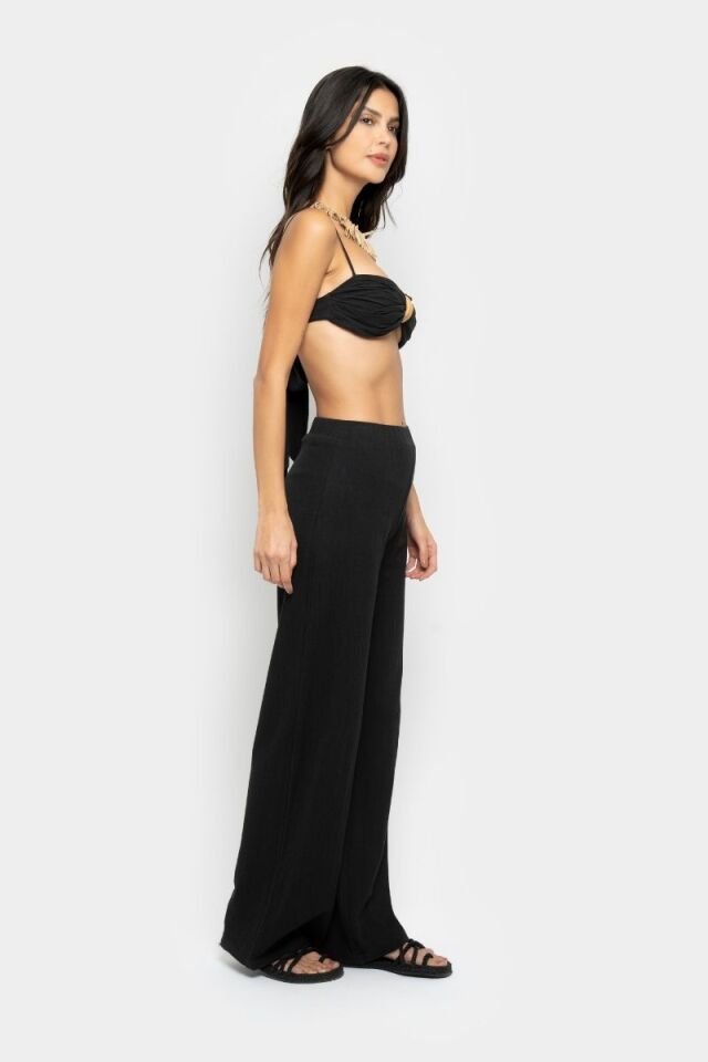 SEZANE PANTS IN BLACK