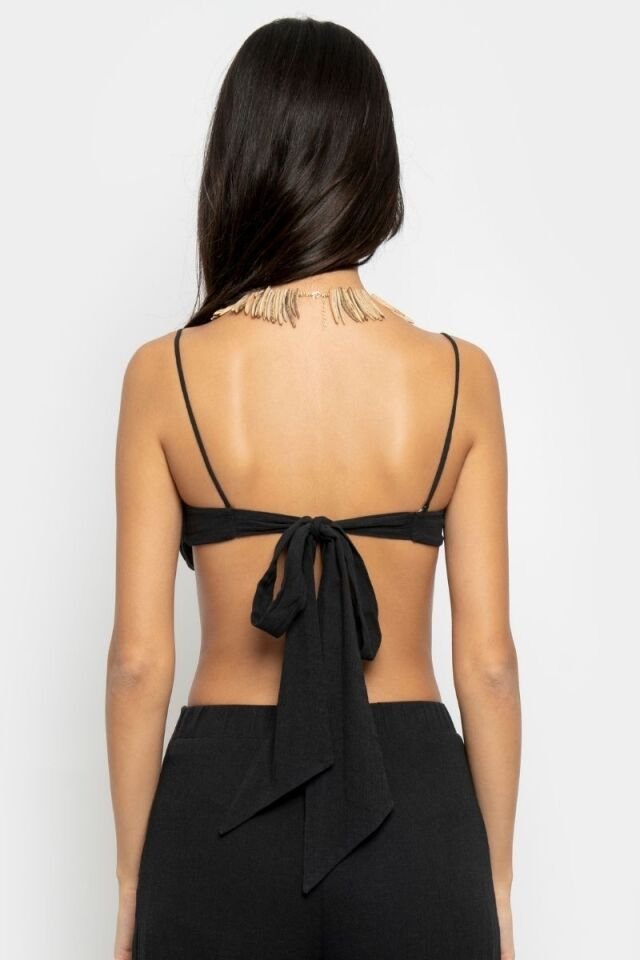 SEZANE  TOP IN BLACK