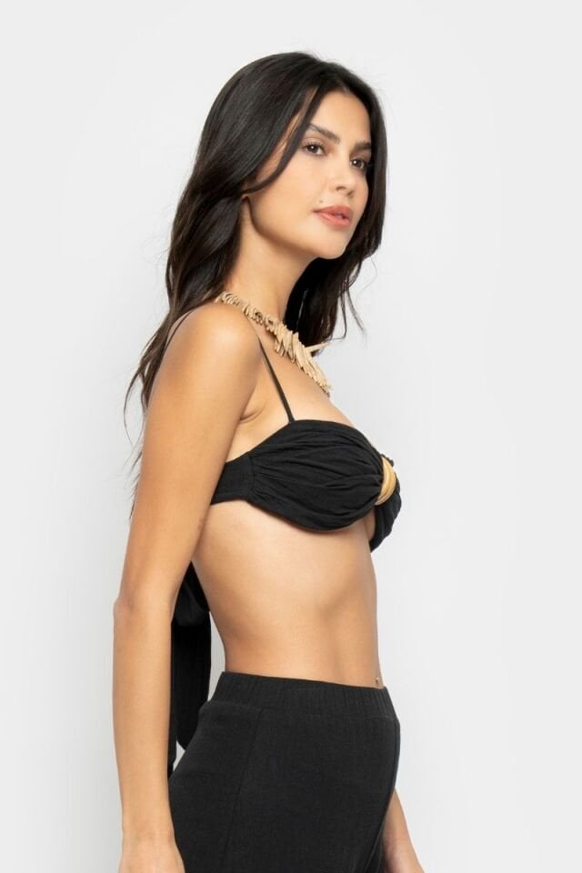 SEZANE  TOP IN BLACK