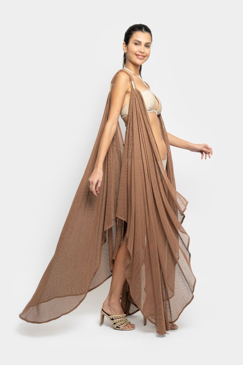 PURE KIMONO IN BROWN