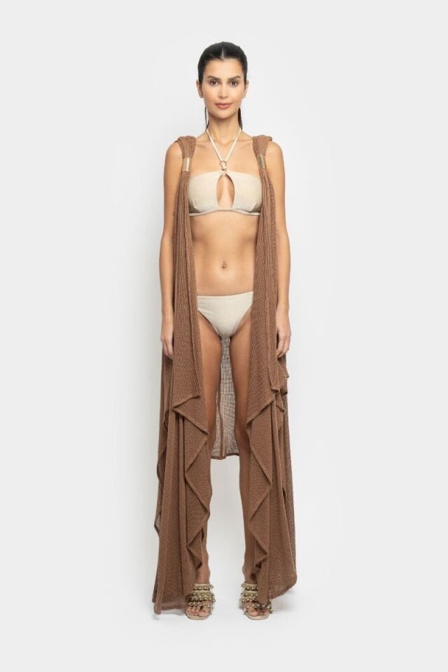 PURE KIMONO IN BROWN