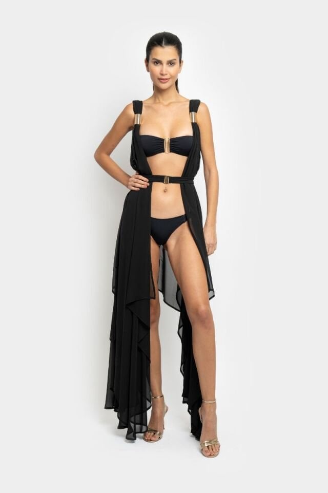 BUTTERFLY KIMONO IN BLACK