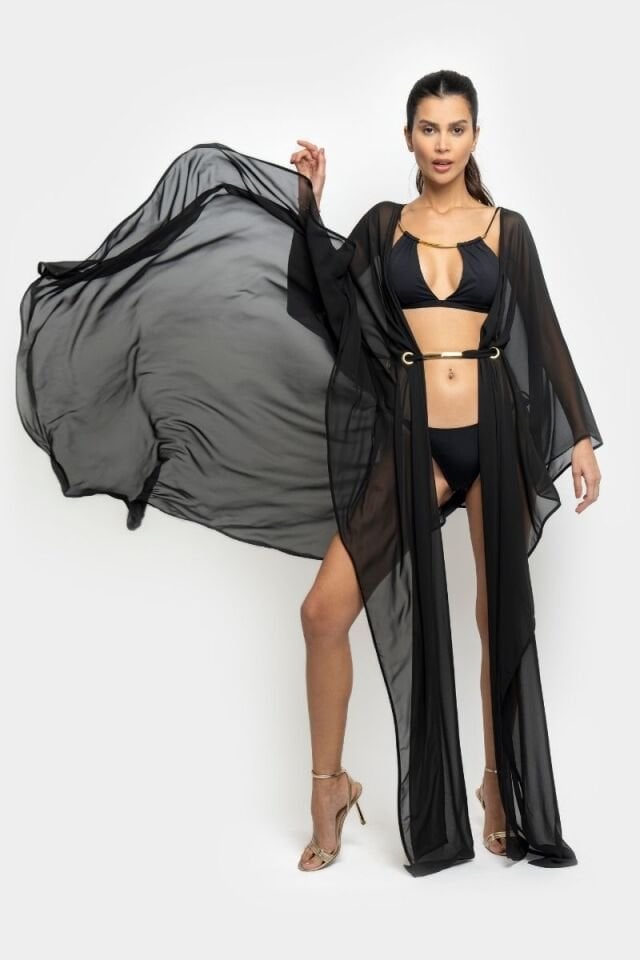 DUNE KIMONO IN BLACK