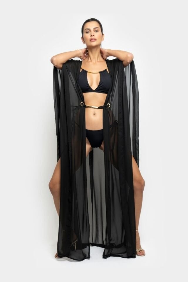 DUNE KIMONO IN BLACK