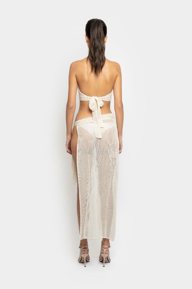 WHITE ROSE SKIRT