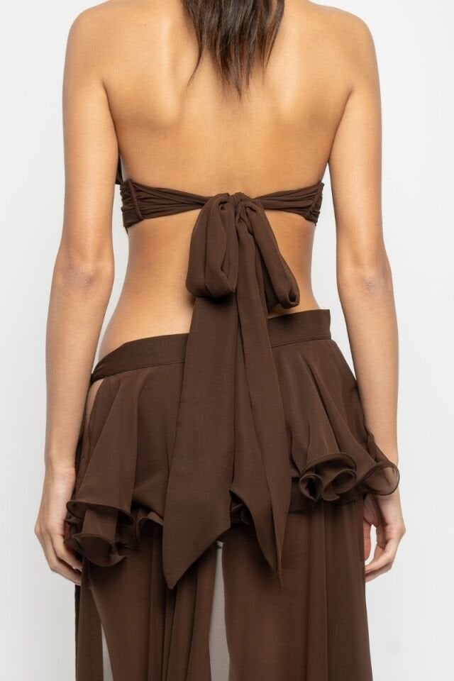 MARYLN TOP IN BROWN