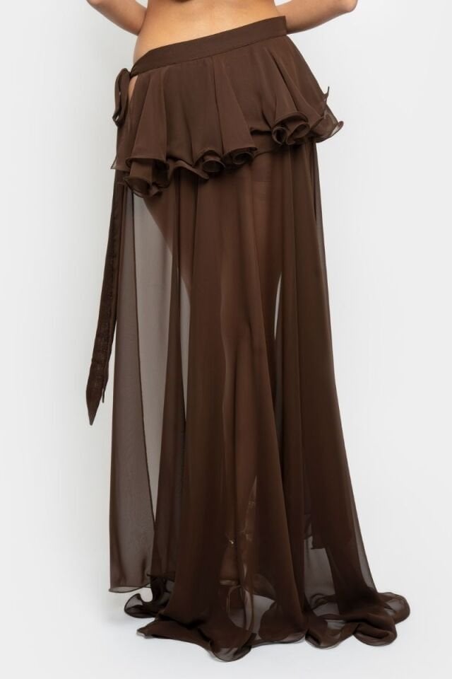 MARYLN SKIRT IN BROWN