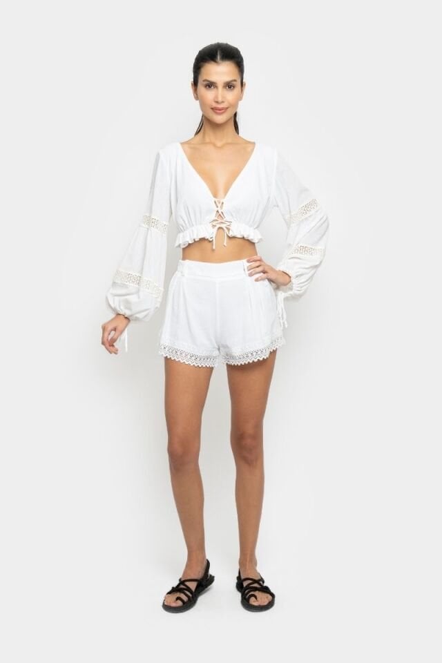 TWILLY SHORTS IN WHITE