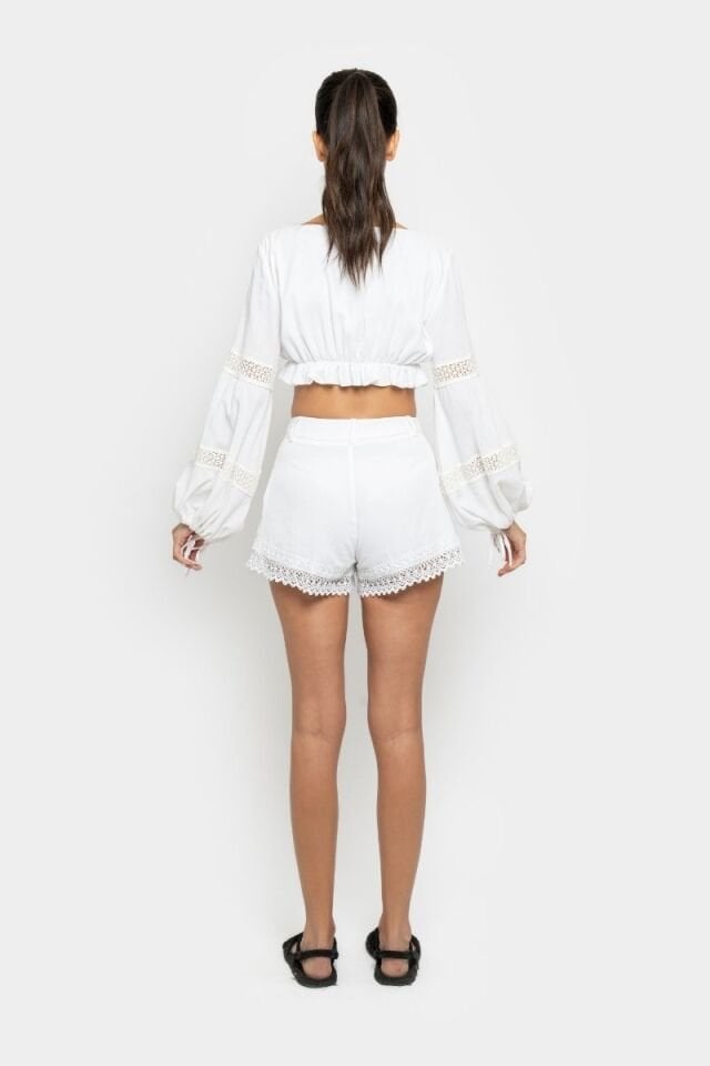 TWILLY SHORTS IN WHITE